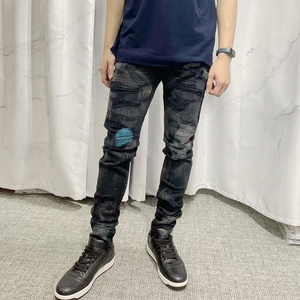 AMIRI  男士冬季做旧设计口袋修身潮流显瘦牛仔长裤香港代购