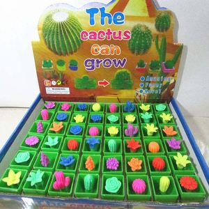 遇水膨胀玩具仙人掌泡水膨胀植物会长大的仙人球仿真新奇儿童玩具