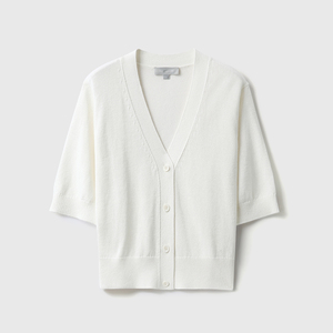 【ZZ0323341】24SS奢意盎然 日本和纸纱“以纸制衣”V领针织开衫