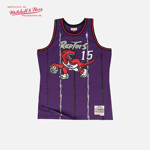 Mitchell&Ness卡特98-99年猛龙队15号SW球迷版复古球衣篮球服NBA