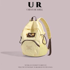 UR小众品牌夏季双肩包包2024新款日韩风轻便旅游学生书包运动背包