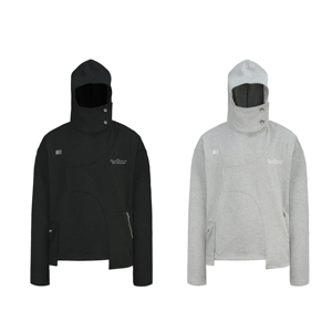 BEVAN UP丨Deconstructed Hoodie*解构剪裁立领500G重磅连帽卫衣