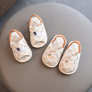 新款宝宝拖鞋1-3岁静音软底室内防滑婴幼儿家居地板鞋小童室内鞋