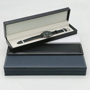 高档翻盖手表盒收纳盒男女士礼物盒包装单个项链首饰表盒可印LOGO