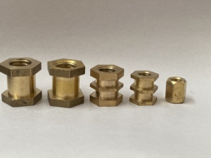 铜螺母镶嵌件六角螺帽螺丝黄铜螺杆非标定做厂家直销盖母方螺母