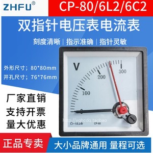 CP-80/6L2/6C2双指针交直流电流电压表450V100A防爆柜电流电压表