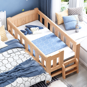 纯实木床婴儿床可移动小房间省空间床亲子床儿童床拼接加宽单人床