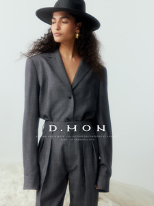 DMON|时髦精B入_意大利进口羊毛/亚麻原色双版本衬衫式西装3件套