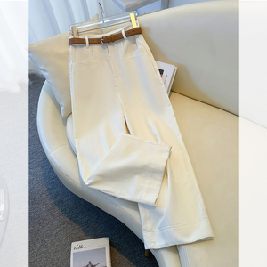 白色直筒牛仔裤女夏季2024年新款爆款小个子窄版九分薄款阔腿裤子