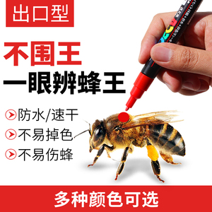 蜂王标记笔 不易掉色 不伤蜂蜜蜂记号笔防水速干育王工具养蜂专用