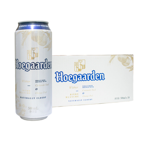 Hoegaarden福佳白啤酒小麦白啤酒500ml*18听整箱国产特价促销