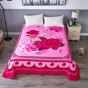 加厚磨毛床单单件1.8米2米单人双人加大床单大版花被单3D床单