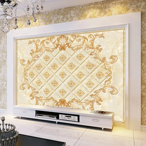 欧式电视背景墙布轻奢罗马柱客厅壁布3d立体大气卧室床头壁画简约