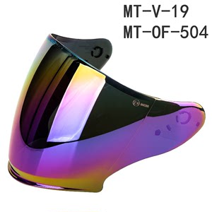 MT头盔镜片MT-V-19雷神3半盔THUNDER3原装3/4盔CE认证MT-OF-504