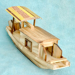 新款木船模型儿童玩具船工艺品摆件模型木制客船传统儿童玩具热卖