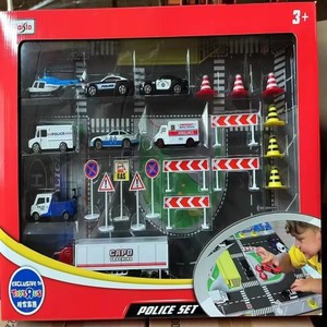美驰图模型车游戏组合仿真警车合金 小汽车跑车比赛收藏模型玩具