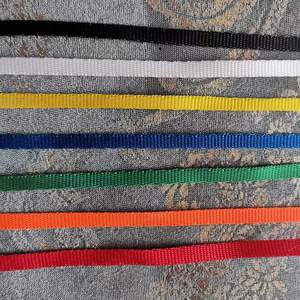 0.6cm宽涤纶织带装饰带细绳子捆扎扁绳彩色编织带高强度尼龙带子