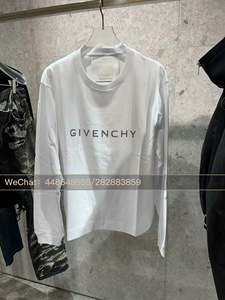正品法国代购Givenchy/纪梵希 2024早春新款男士白色长袖T恤男装