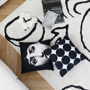 装典美家Zoodii经典黑白印花系列沙发抱枕卧室客厅极简创意靠垫