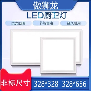 今顶巨奥集成吊顶适用328x328*656厨房卫生间嵌入式LED照明平板灯