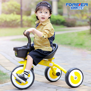 上海永久新款轻便小孩宝宝婴儿儿童脚蹬三轮车脚踏车1一3岁童车