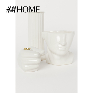 H9MHOME居用半瓷花瓶花器仿品真花卧室插H&M花容器仿真饰品0家612
