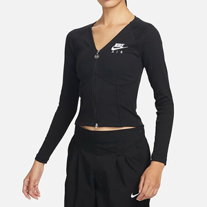 Nike耐克女装2023秋季新款运动服休闲长袖紧身上衣外套FD2377-010
