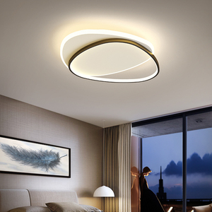 简约卧室灯现代创意超薄大气房间吸顶灯铁艺北欧家用艺术书房灯具