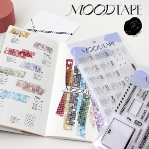 moodtape原创设计手帐透明印章咕卡日历警告标识素材橡胶皮章