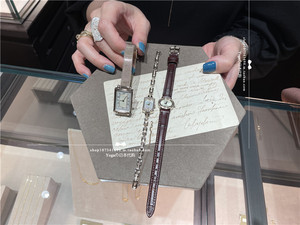 日本代购直邮 agete阿卡朵 22夏 新品 复古雕花 椭圆/方形 手表