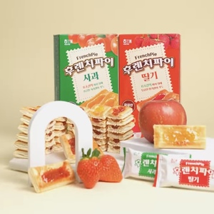 海太草莓饼干 千层酥零食松塔酥派酥脆苹果果酱下午茶歇 韩国进口