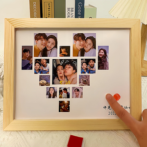 相框照片定制diy生日礼物男生送女朋友周年纪念日520情人节有意义