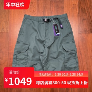 国仓TNF Stretch Twill Cargo Shorts 4302N紫标工装口袋短裤23SS