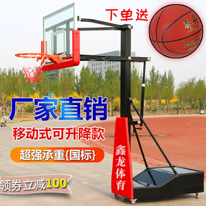 篮球架户外标准可移动升降投篮成人室内外青少年球框护套家用训练