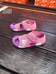 现货正品Adidas/阿迪达斯夏季男女童儿童包头凉鞋休闲软底沙滩鞋