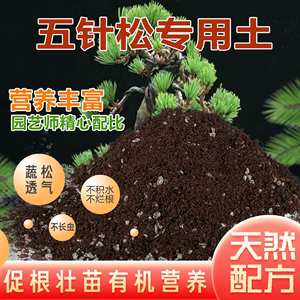 五针松土盆栽种植五针松专用土酸性土壤沙性土花泥通用营养土花肥