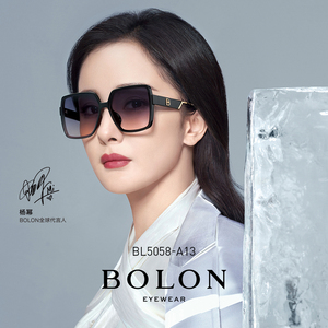 BOLON暴龙眼镜蝶形方形大框太阳镜杨幂同款偏光彩色墨镜女BL5058