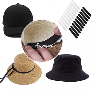 亚马逊黑白色自粘EVA泡棉帽围尺寸缩小调节贴防汗衬垫固定头围贴