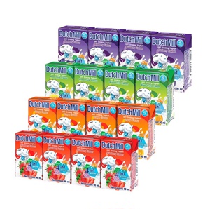 泰国达美酸奶水果味 90ml*4组儿童乳酸菌饮品草莓橙子蓝莓混合味