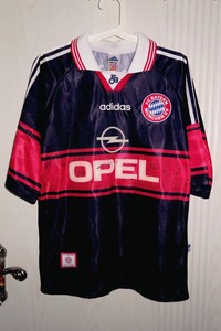阿迪达斯 adidas 1998德甲 拜仁慕尼黑 绍尔 全队签名 球衣 队服