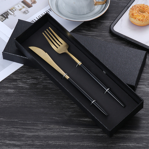 欧式304不锈钢西餐餐具吃牛排刀叉两件套礼盒装开业赠品logo定制