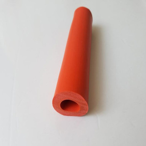 橘红色矽硅胶耐高温海绵发泡软O形空心圆管护套厂家直销定制耐磨