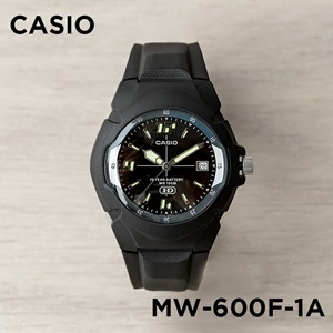 卡西欧手表男CASIO MW-600F-1A 复古防水游泳表学生带夜光黑白表