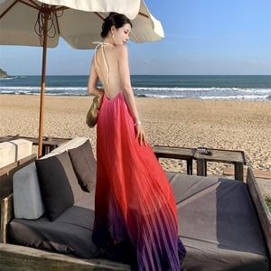 沙漠裙子异域风情茶卡盐湖泰国旅游海南三亚拍照海边度假沙滩裙夏