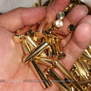 H62铆钉H59黄铜棒实心铜棒圆铜销钉圆铜条加工定制任意零切2-20mm