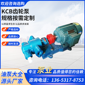 铸铁耐高温KCB齿轮泵齿轮油泵大流量齿轮式输油泵齿轮泵