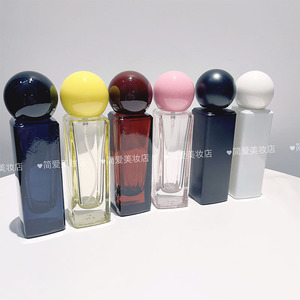 香水分装瓶按压喷雾瓶玻璃空瓶子30毫升彩色化妆品替换瓶小样便携