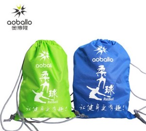 正品奥博隆便携式布袋健身太极柔力球拍包 柔力球背袋双背 抽绳包