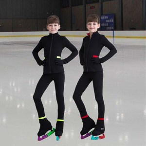 轻奢儿童花样滑冰服滑冰裤运动服裤子成人女童冰球训练服表0831m