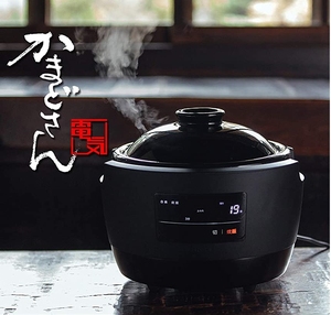 日本直购siroca SR-E111长谷园伊贺烧陶土灶米饭锅电饭煲 日本制
